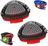 Bublador 2 Pack Scrubber Mop Replace Head Compatible with O Cedar EasyWring 1 Tank,Spin Replacements Heads,Scrub Brush Attachment for Bathroom,Kitchen and Various of Hard Floors
