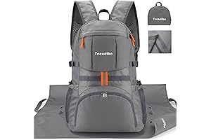 33L Portable-Rest Waterproof Travel Hiking Backpack, Lightweight Foldable Daypack for Camping/Travel/Outdoors, Comfortable...