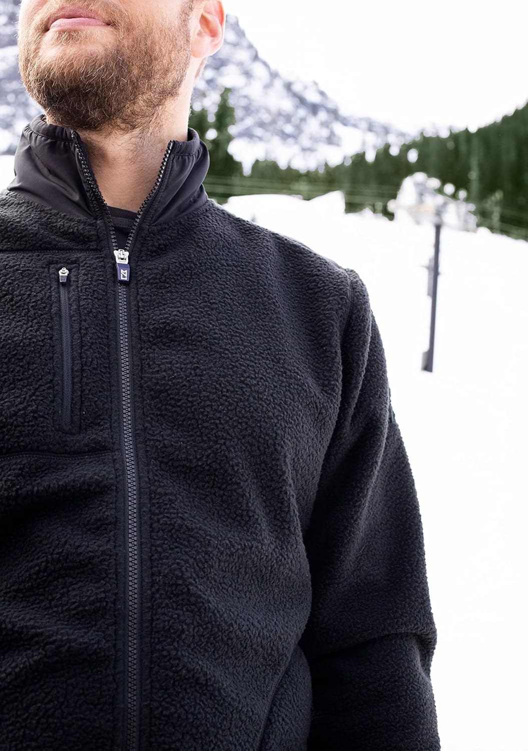 Cutter & Buck mens Cascade Eco Mens Sherpa Fleece Jacket - Image 5