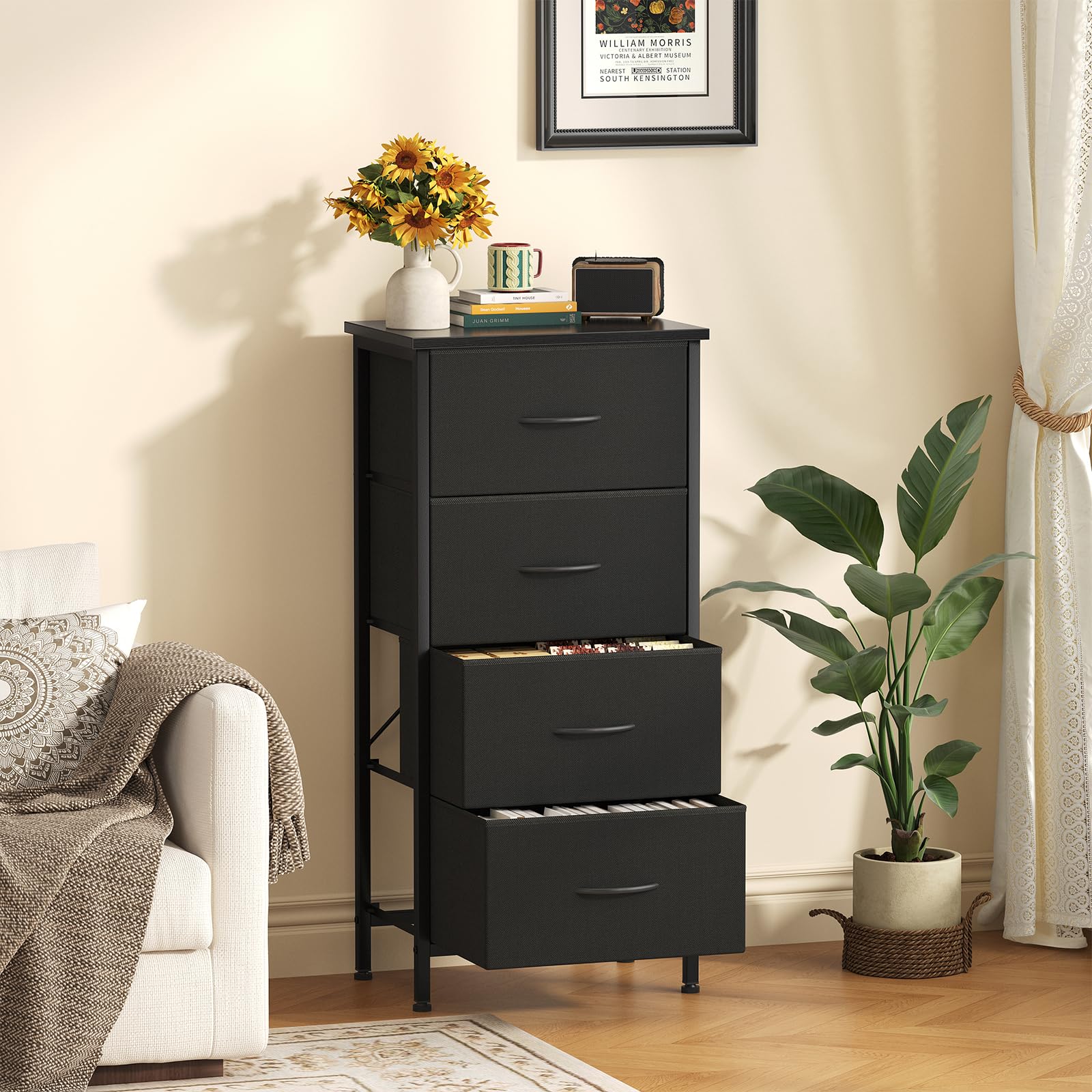 The Best 4 Drawer Dresser Picks for 2026 1 Sweetcrispy Dresser for Bedroom, 4 Drawer Storage Cabinet, Tall Nightstand — product photo