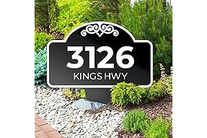 Custom House Address Yard Sign - Square Style, 12x15
