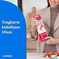 NutriBullet Hordozható Smoothie Mixer 475ml BPA-Mentes Pohár Vezeték Nélküli Töltöltethető 2