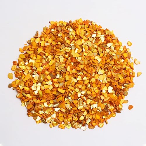 Miniatura 2 de QICQDRAM Conchas trituradas para manualidades, 2 libras (32 onzas), pequeñas conchas naturales trituradas a granel, para manualidades, playa,