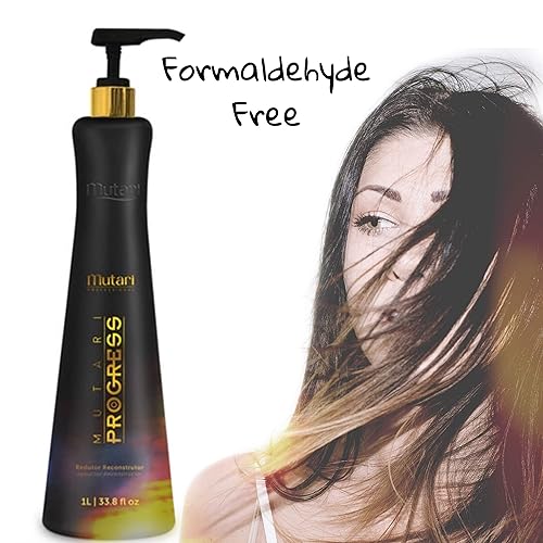 Miniatura 4 de Mutari - Kit de reconstructor reductor profesional, tratamiento de alisado de queratina brasileña, sistema de suavizado con 4 cepillos Pro Thermal y