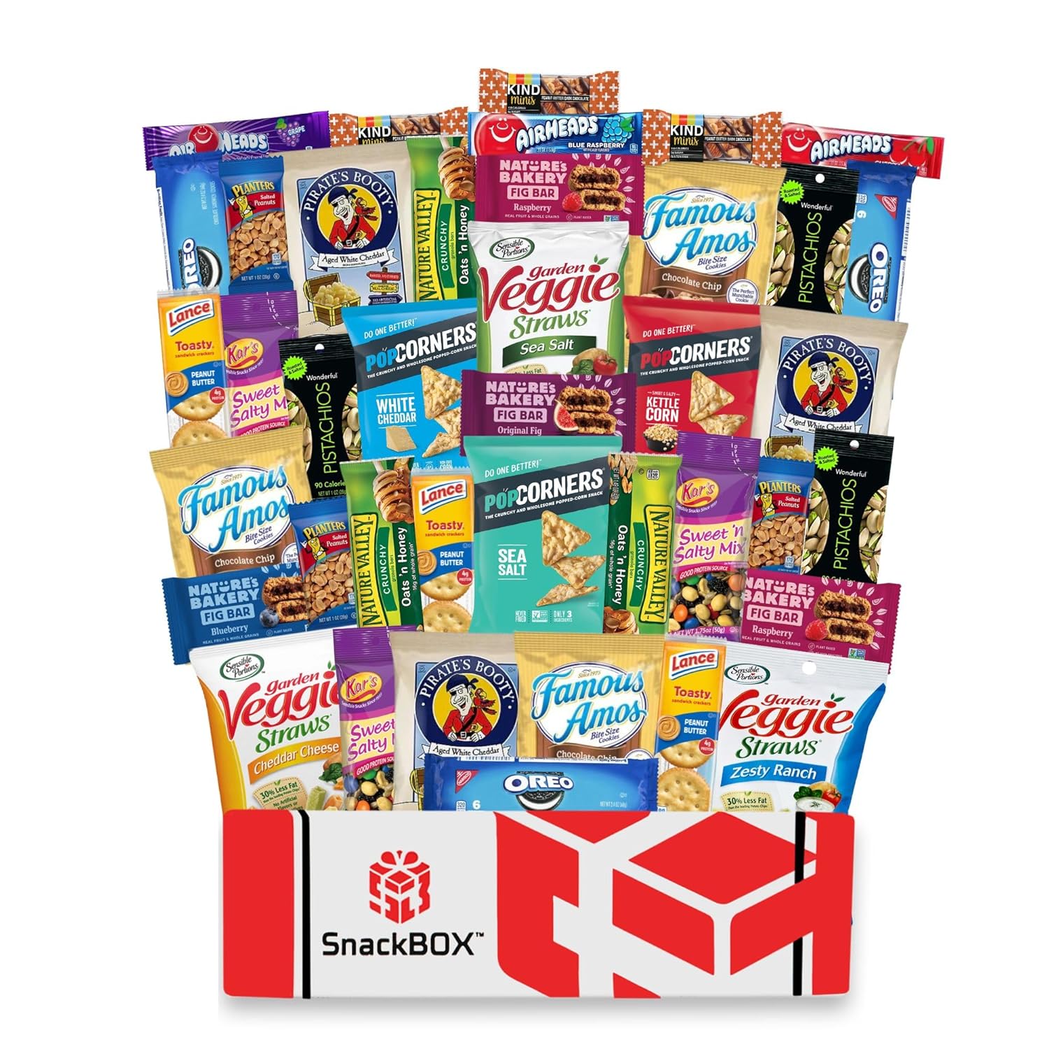 KOSHER SNACKS ASSORTMENT CARE PACKAGE (40 COUNT) Healthy Variety Snacks for Easter Holiday College Variety Pack Candy Treats Gift Baskets Guys Girls Adults Kids Grandkids Men Women Food Sampler Student Birthday Cookies Chips Finals Snack Packs Office Military and Gift Ideas