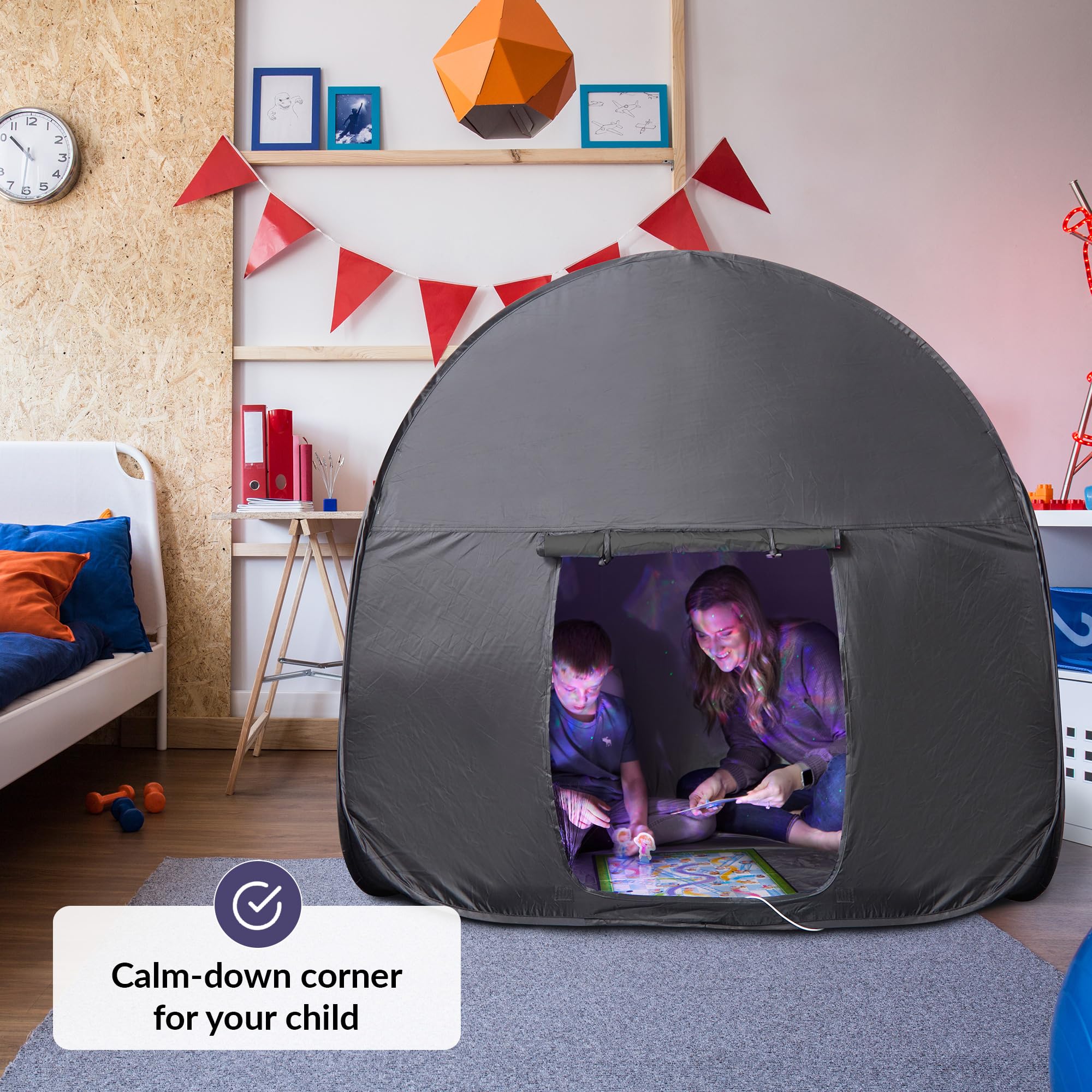 Spazio sicuro per gioco e relax bambini | Tenda di stimolazione sensoriale per autismo, SPD, ansia e concentrazione | Tende sensoriali per bambini autistici | Sensory Tent V3 (Big) | Grande