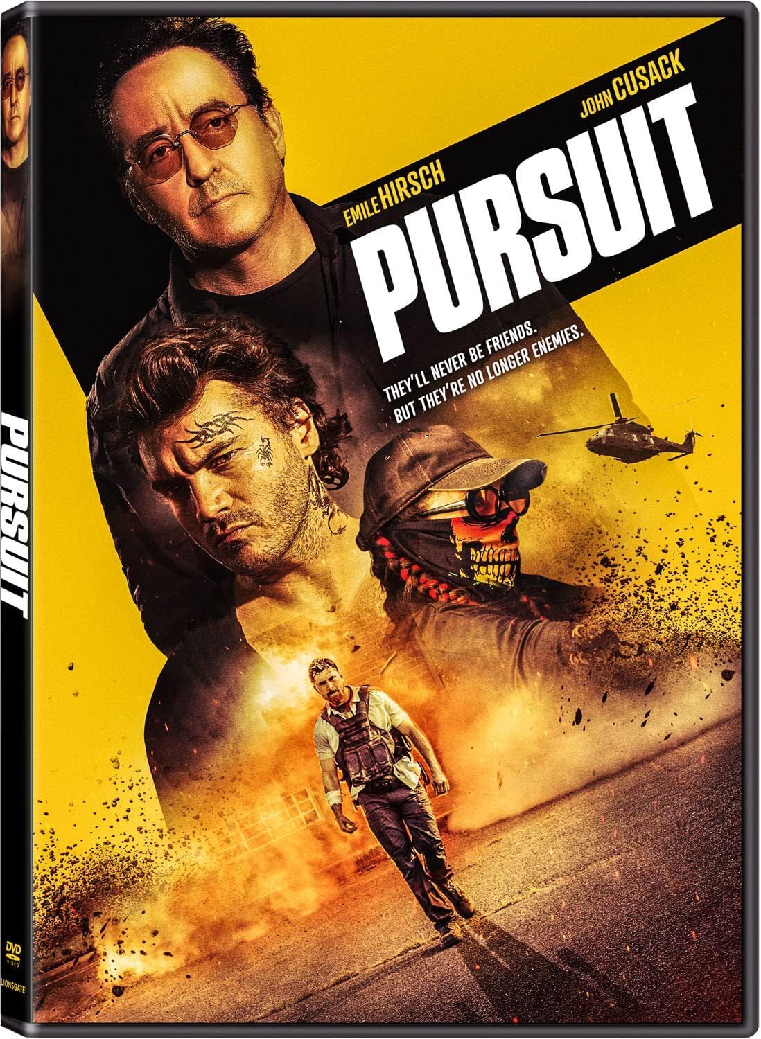 Película Pursuit en DVD edición importada de USA para coleccionistas de cine de acción