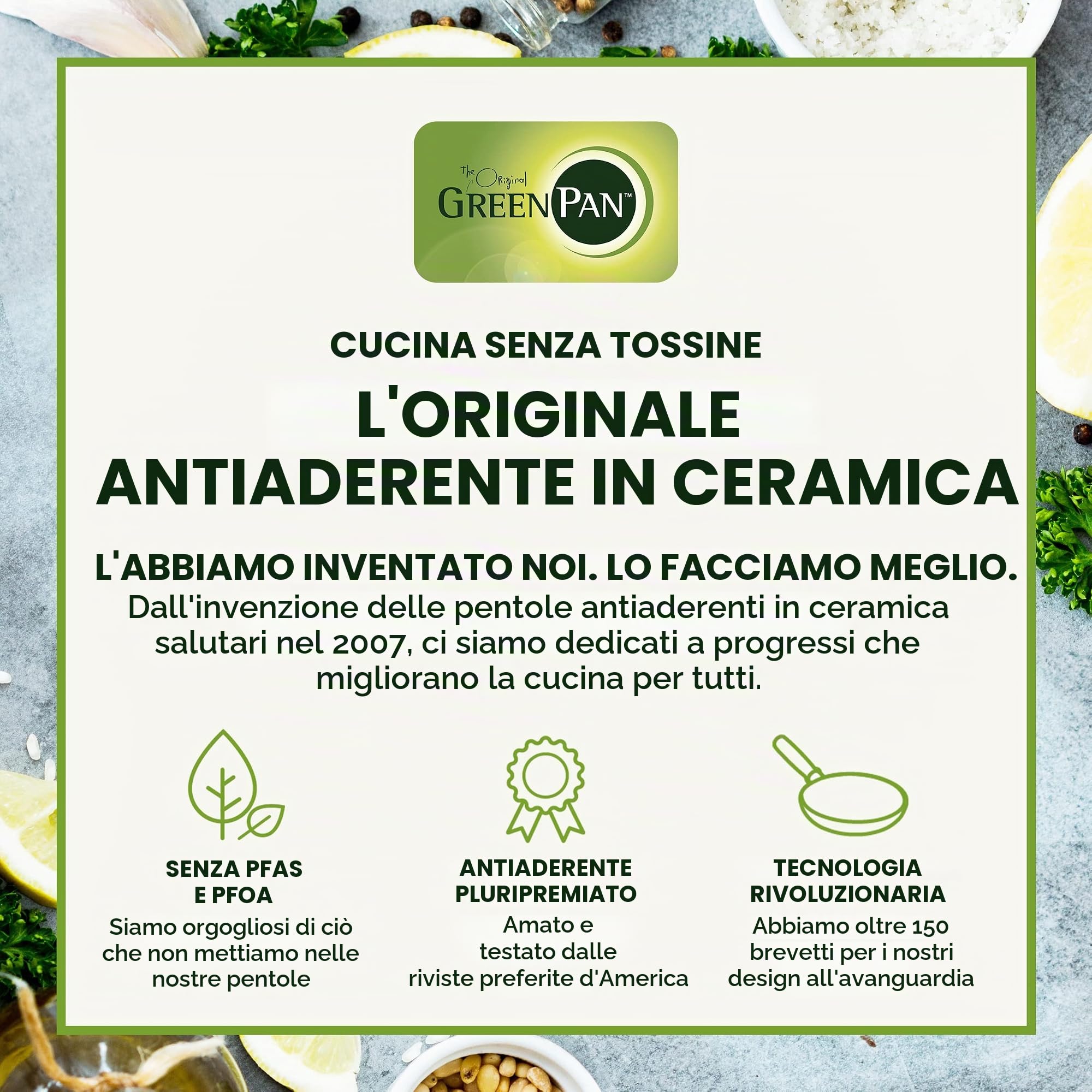 GreenPan Set di utensili da cucina, 5 pezzi, nero