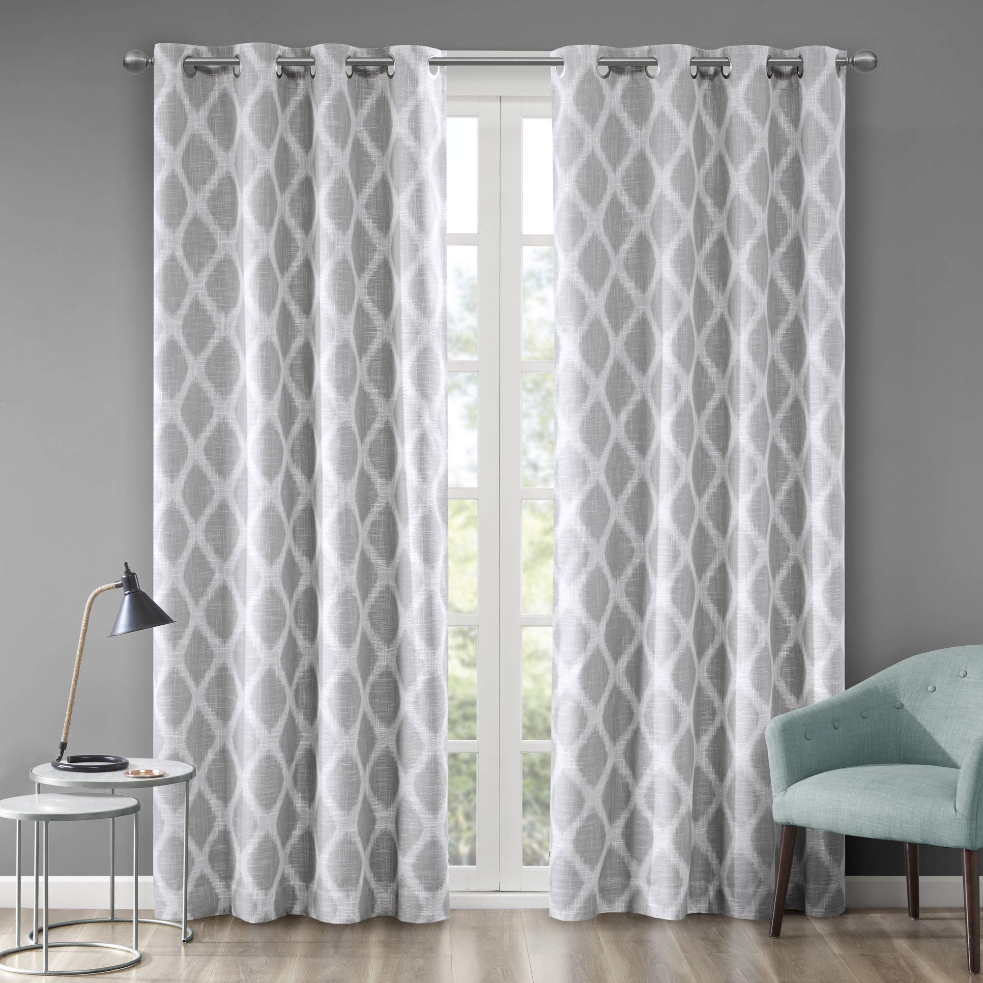 Sun Smart Living Room Decor, Thermal Insulated Light Blocking Drape for Bedroom and Apartments Polyester, Grey - Image 3