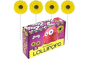 Sunflower Lollipops Individually Wrapped