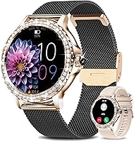 Vista 11 de Smart Watches for Women(Answer/Make Calls) with Diamonds, 1.3” HD Bluetooth Smart Watch for Android iOS Phones, IP68 Waterproof Fitness Activity