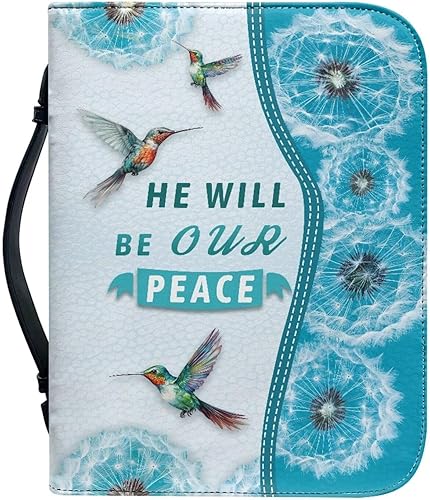 Miniatura 10 de TODIYADDU Funda de la Biblia para las mujeres, cubierta de la Biblia de la PU, suave bolsa de libro personalizada impermeable, bolsa de iglesia