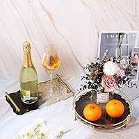 Vista 6 de Gartful - Moldes de resina para fundición, 4 moldes grandes de epoxi de silicona, molde de ágata geoda para hacer bandeja de ágata sintética, tabla