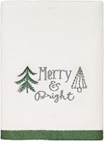 Vista 1 de Avanti Linens - Toalla de mano, terciopelo de algodón suave y absorbente, decoración de baño de vacaciones (colección de árboles de Navidad)