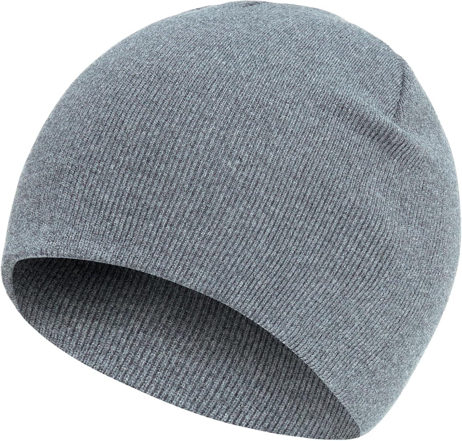 100% Cotton Beanie Hat for Men Women, Cuffless Soft Knit Warm Winter Hats Fisherman Beanies Skull Cap Unisex