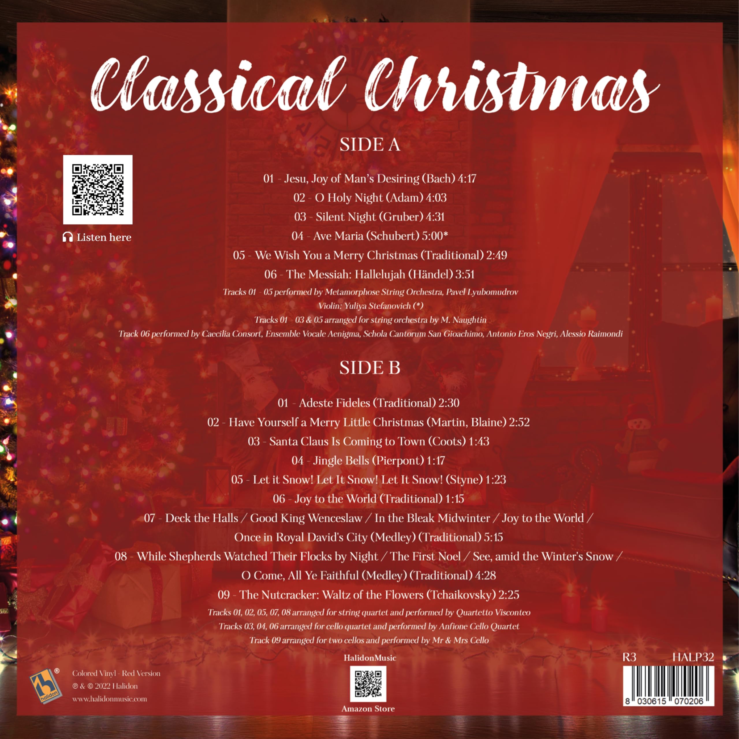 Classical Christmas Instrumental Version Vinile Colorato Rosso LP