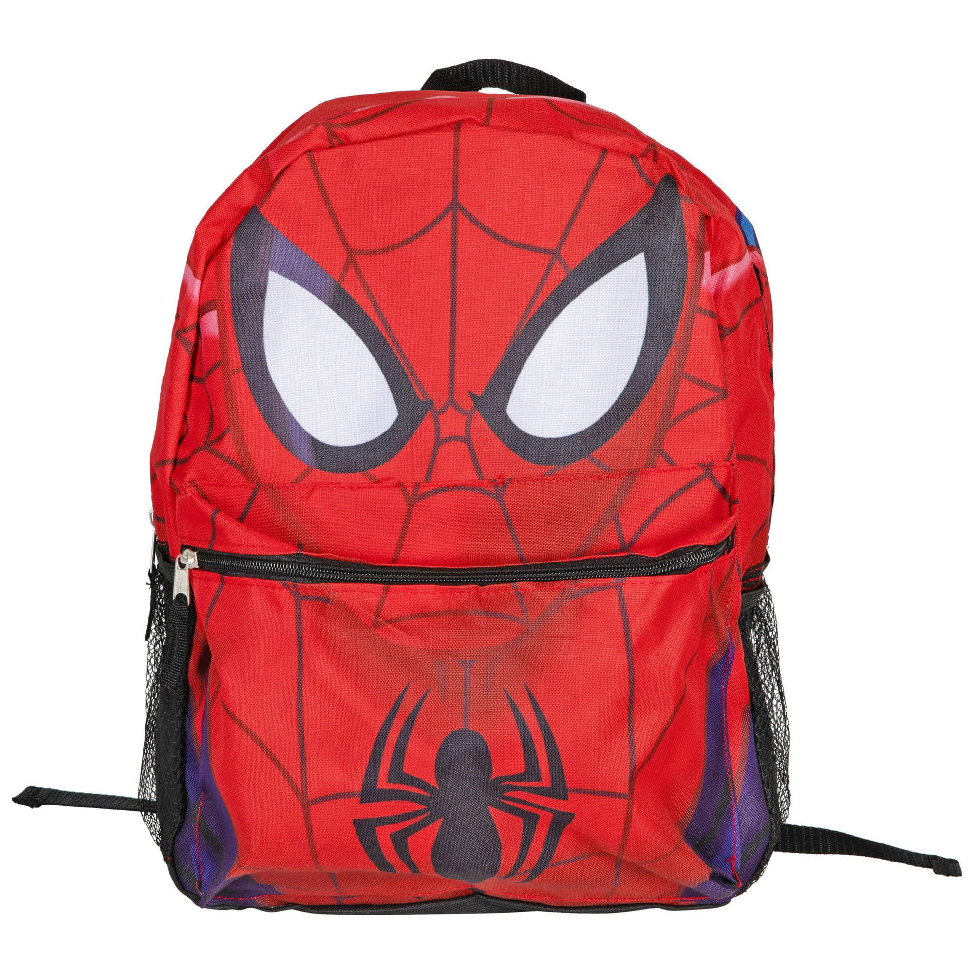 Fast Forward Spider Man Backpack for Boys - 16-Inch Spacious & Durable Spiderman Bookbag
