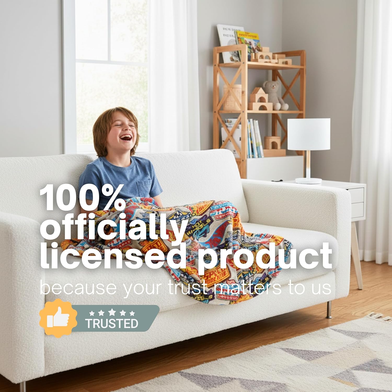 Hot Wheels Kids Bedding Super Soft Plush Throw Blanket, 46 in x 60 in, (Officially Licensed Product) by Franco - Image 5