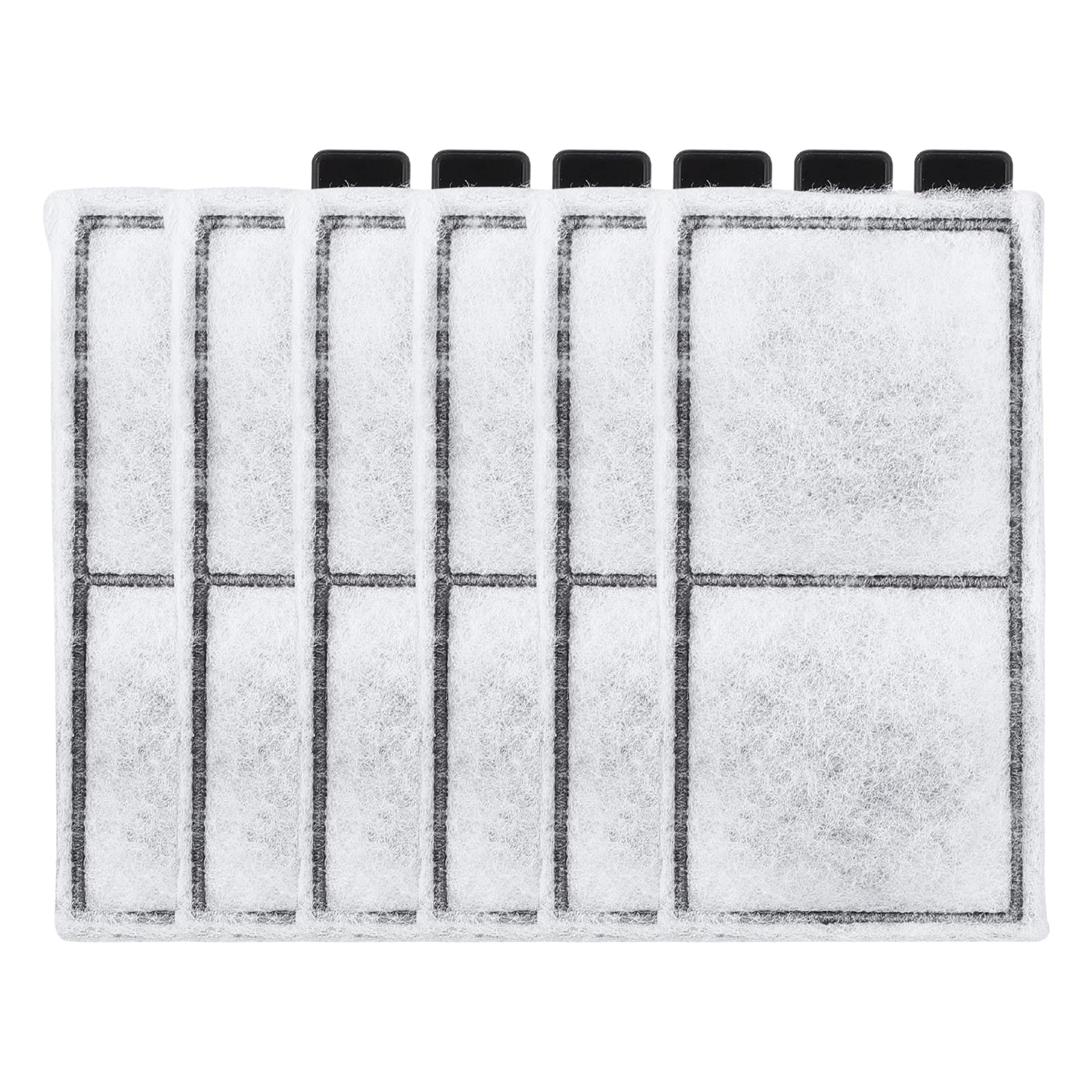 INKPET 6 Pack Aquarium Replacement Filter Cartridge Fish Tank Filter Cartridge Aquarium Internal Filter (Large)
