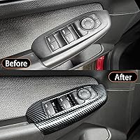 Vista 4 de YOUTOOCAR Panel de interruptor de ventana de puerta compatible con accesorios Chevy Trailblazer 2020-2025 (patrón de fibra de carbono)