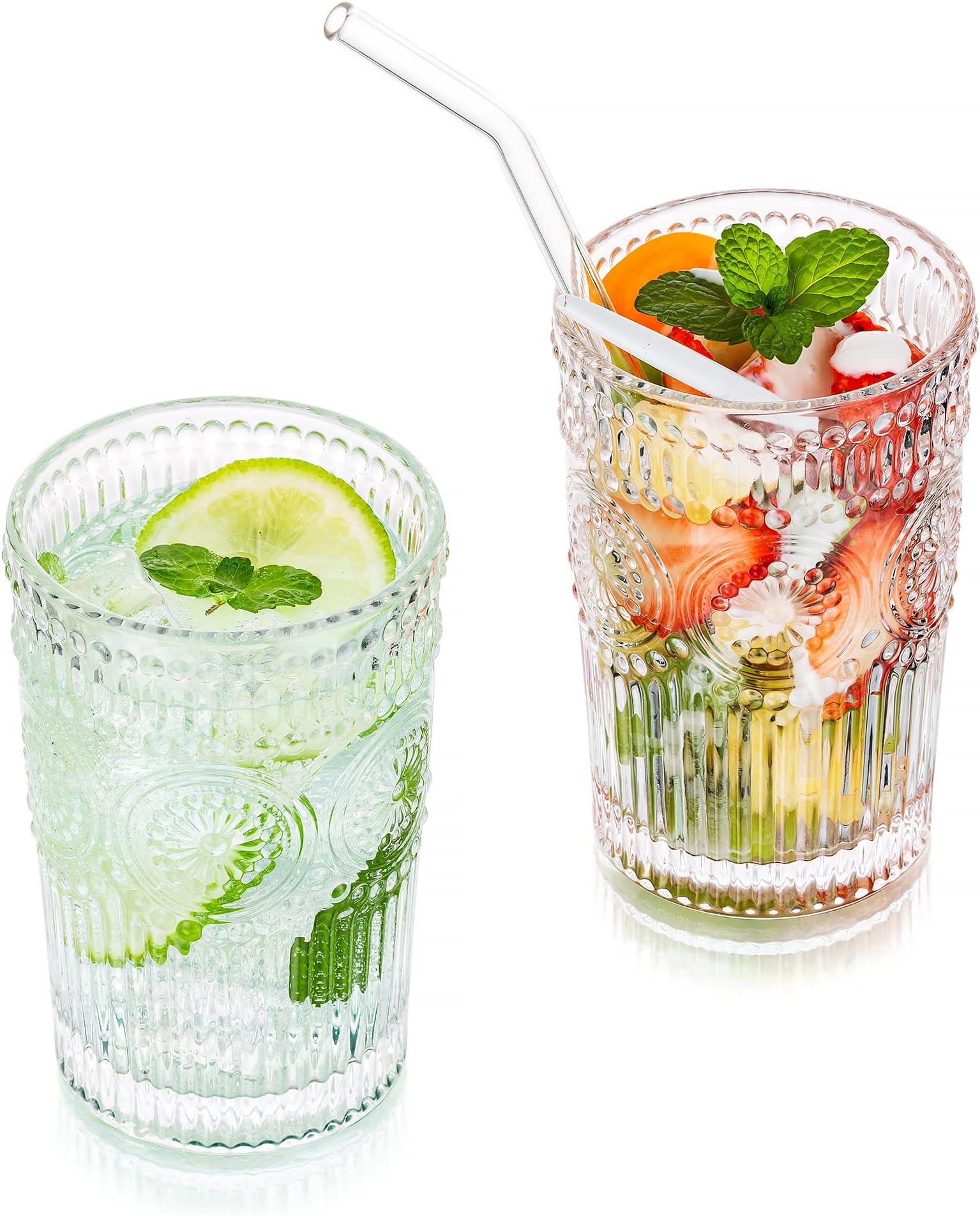 Lot De 6 Verres Bormioli Rocco Romantic - 30.5cl - Verres à Eau Et Jus - Transparent