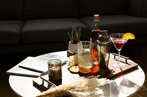 Miniatura 7 de JA Belle Designs XL - Bandeja de charcutería de nogal con asas, 28 x 10 pulgadas