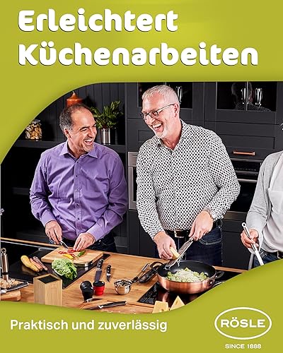 Miniatura 8 de RÖSLE Herramientas, Gadgets & Barware Otro, Bambú, Negro, Plata, Marrón, 15.4 x 7.9 x 5.5 in