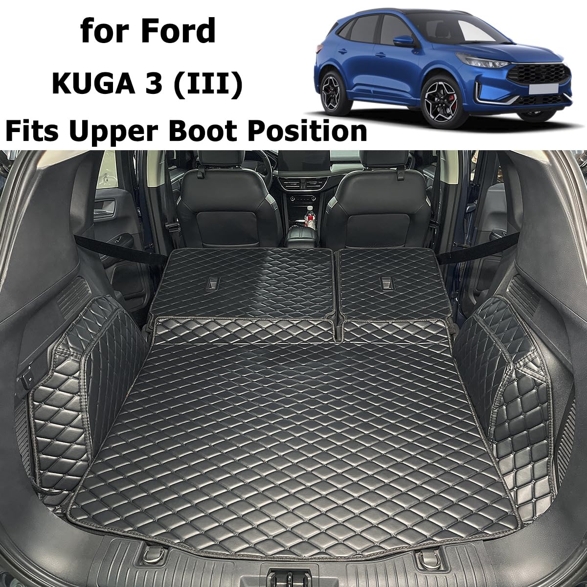 Kofferraumwanne für Ford KUGA 3 (III) 2019-2026 (obere Ladeboden) | Kofferraummatte kofferraum schutzmatte