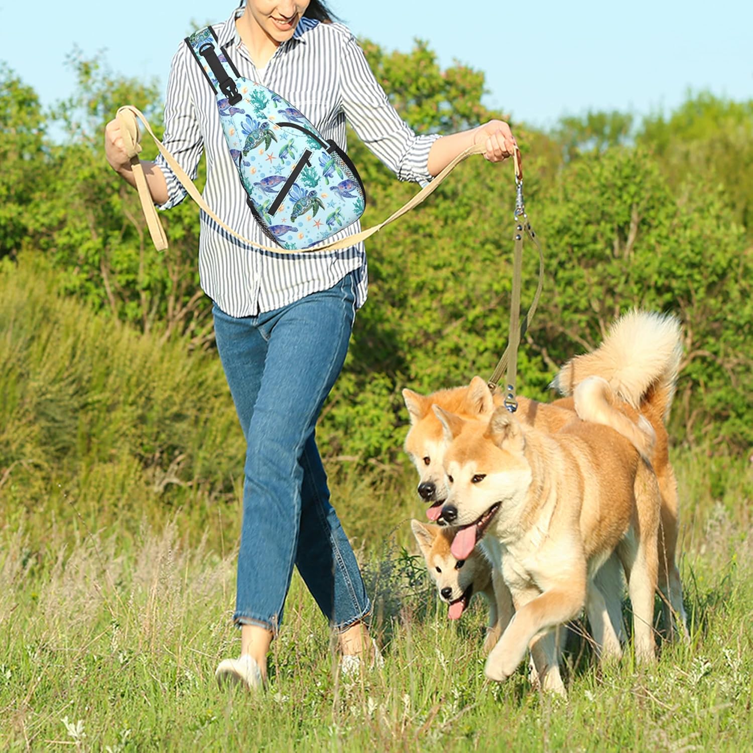 Butterflies Sling Bag Crossbody Sling Backpack for Women Men Travel Hiking Daypack Chest Shoulder Bag | Travel, Hiking, Daypack - Image 3