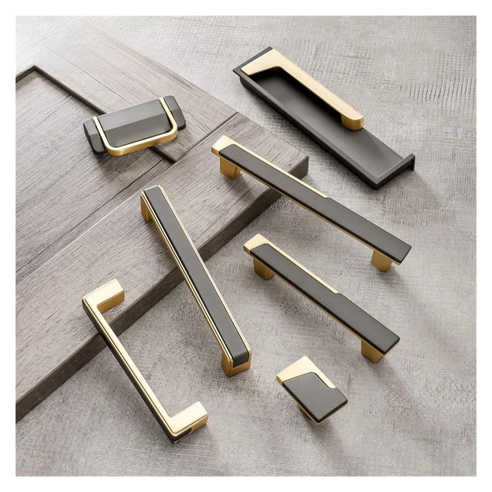 10 STÜCKE Klassische Schrank Griff Zink-legierung Kleiderschrank TüRknöPfe FüR Schublade(916Nickel Gray 128mm)
