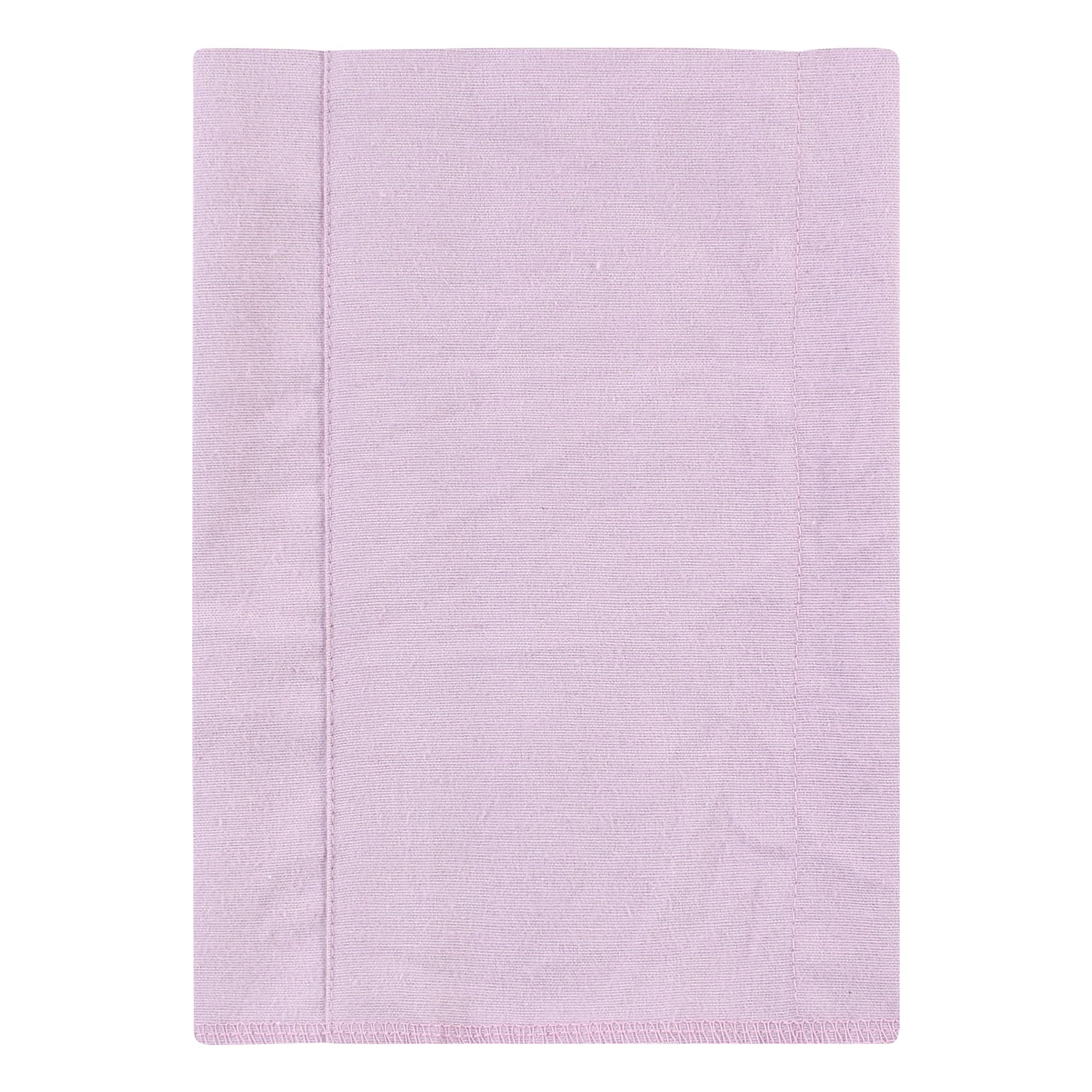 Hudson Baby Unisex Cotton Flannel Burp Cloths, 10 Pack, Purple Dainty Floral Pattern