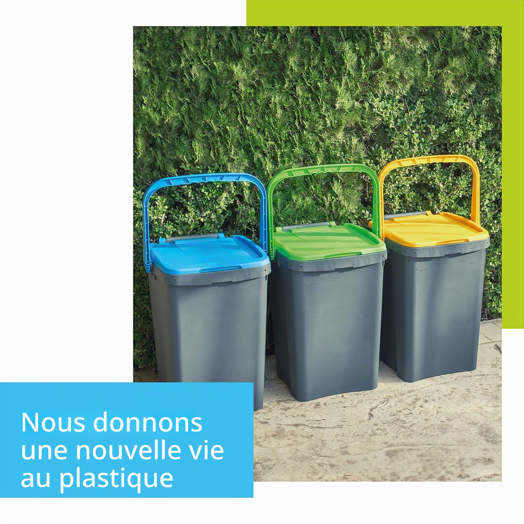 Poubelle EcoPlus 50 l Vert ECP50