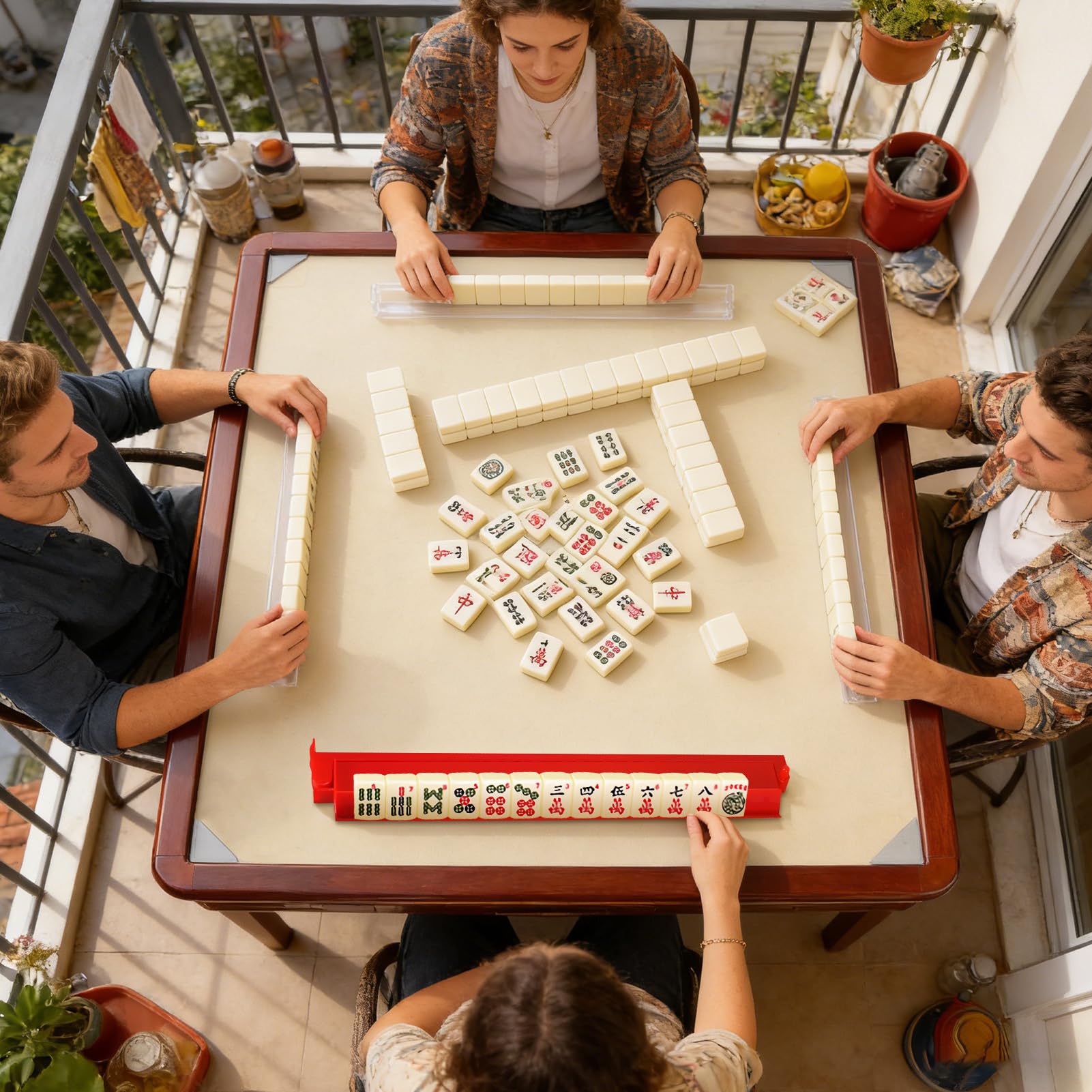 Mahjongowe i na Kafelki Organizer do gry w | Popychacze i i do Mahjong Do Klubu, Domu, Imprezy, Podróży, Świąt, Festynów