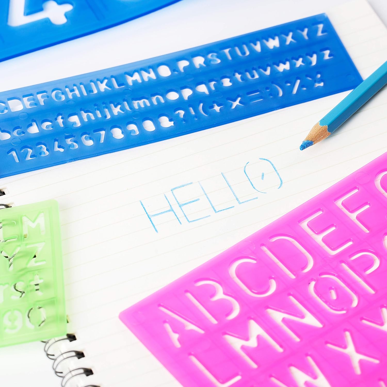 Mr. Pen Letters and Numbers Alphabet Templates, Letter Stencils, Pack of 5 : Arts, Crafts & Sewing