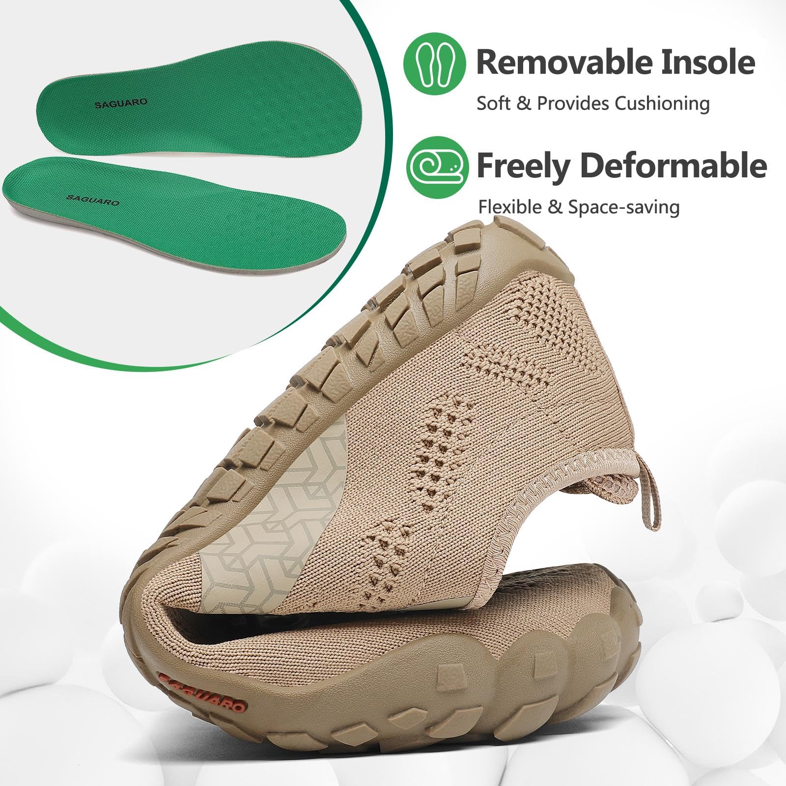 SAGUARO Estate Scarpe Barefoot Minimaliste Uomo Donna Comode e Leggere Antiscivolo Trekking Trail Running Scarpe Asciugatura Rapida Outdoor e Indoor