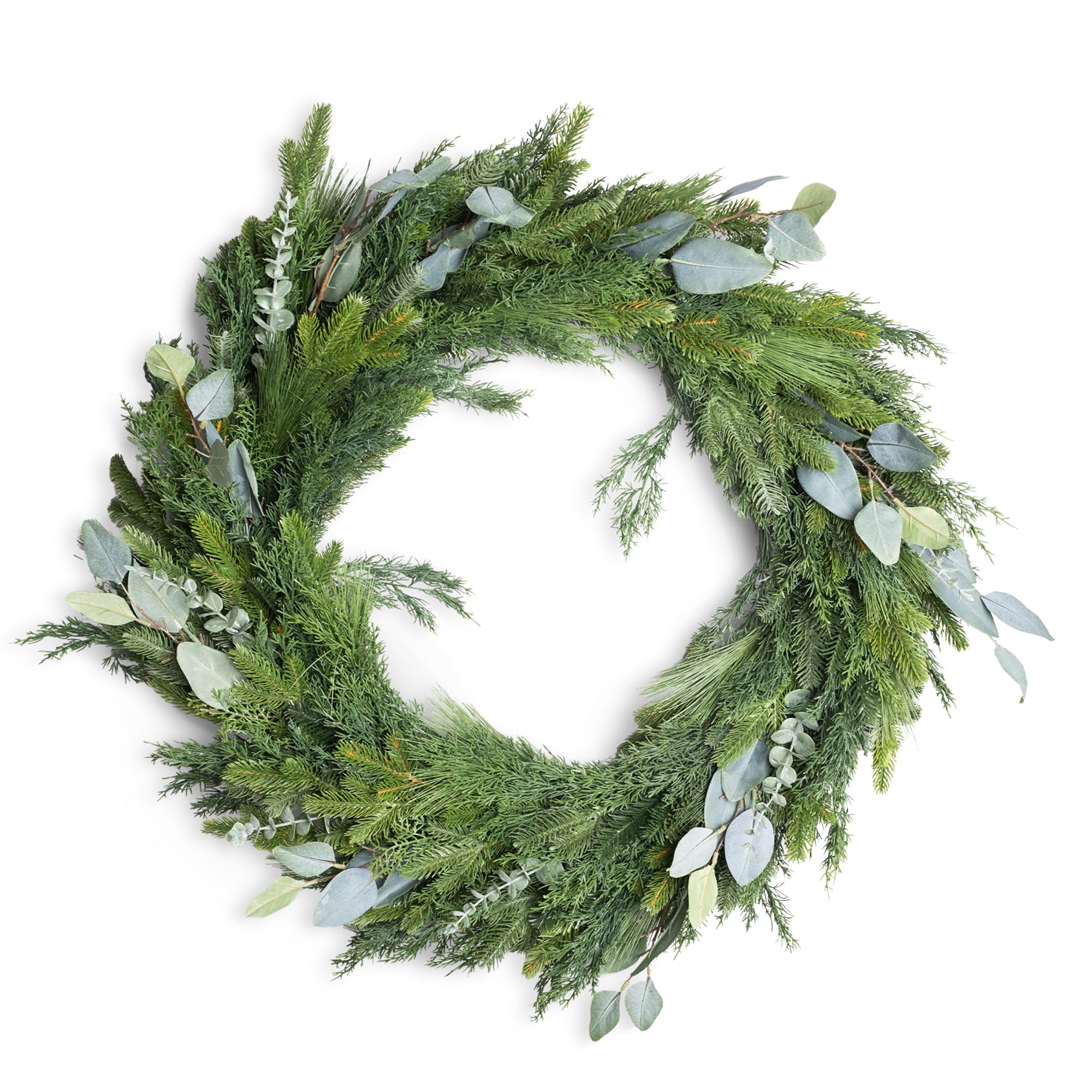 Shatchi Wreath Pe Material Artificial Wreath 100Cm Xmas Wreath For Home from B&Q