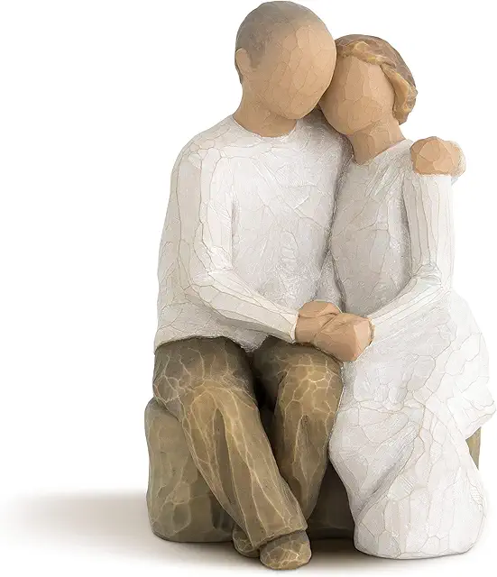 Estatuilla Willow Tree Hombre y Mujer Enamorados - Resina Pintada a Mano
