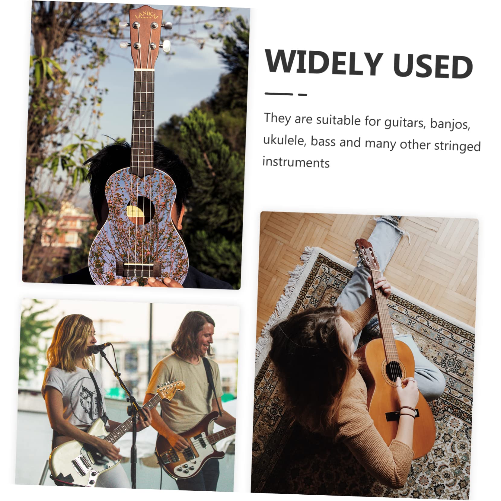 Abaodam 8 Juegos plumillas de guitarra instrumento musical guitar picks púas de mandolina púas de guitarra eléctrica puas de electrica púa de dedo duradera accesorio de