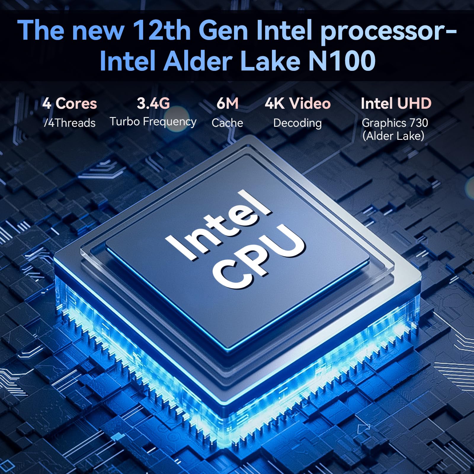 Gezoon 15.6 Pollici Computer PC Portatile Win 11 Pro, Notebook 12GB LPDDR4 512G SSD, Celeron N100 Laptop, FHD 1920x1080, WiFi a doppia banda 2.4G/5G, BT4.2, 4K Video, Type-C, 7.6V/6500mAH