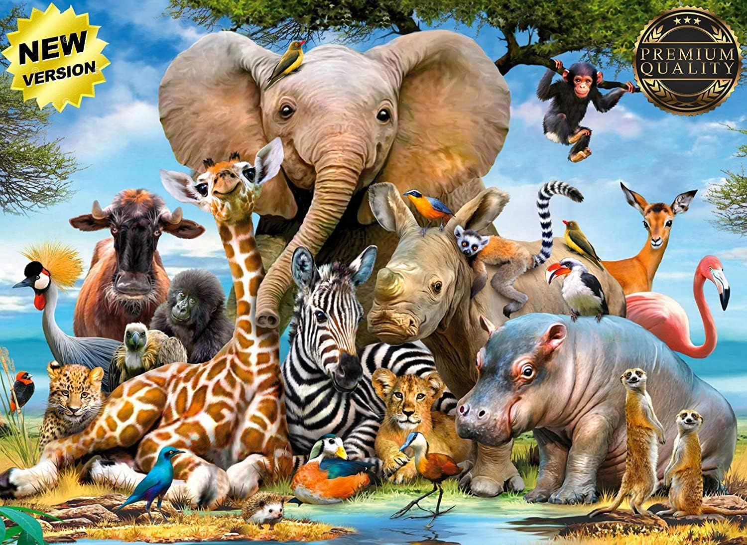 Chocozone 1000 Piece Jigsaw Puzzle for Kids and Adults, Educational Puzzles Toys for 14 + Years Old Boys and Girls- Wildlife Puzzle (Wildlife) (Wildlife) (Multicolor)