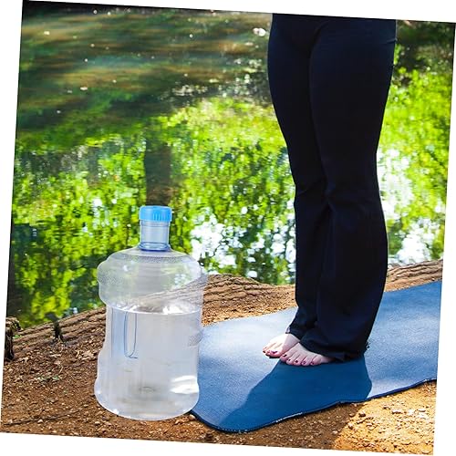 Miniatura 9 de Kisangel Botellas de agua de plástico transparente Recipiente transparente Cubos plegables Jarra de agua de campamento, jarra de agua de viaje,