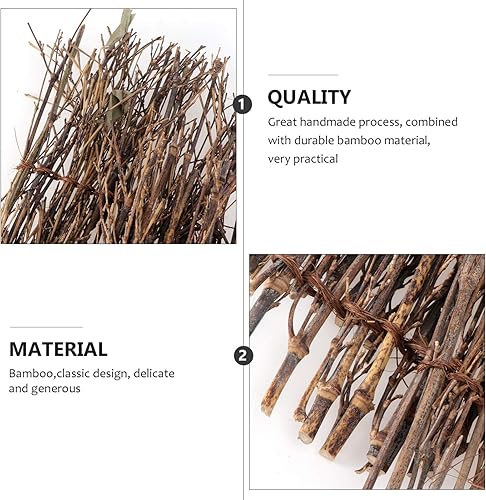 Miniatura 9 de Happyyami 6pcs Natural Sushi Mat Hecho a Mano Seda Decoración Micro Paisajismo Sashimi Prop