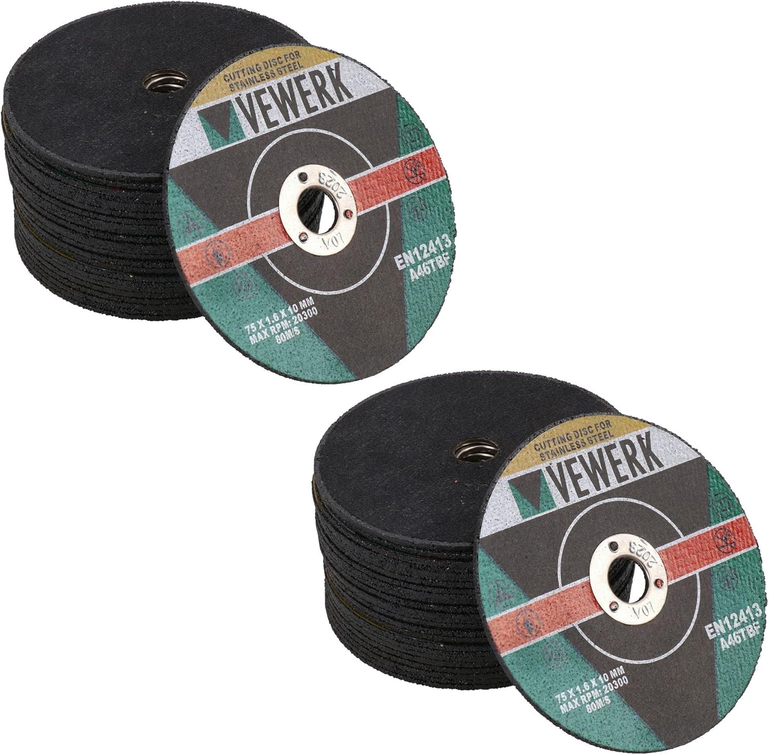 3" 75mm Stainless Steel Cutting Grinding Discs for Air Cut Off Tool 1.6mm 50PK