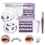 B&Qaugen Lash Bond and Seal Waterproof 10ML Eyelash Bond and Seal Lash Glue for Lash Clusters 72 Hours Black Lash Glue and Bond Super Strong Lash Extension Bond and Seal Long Lasting (NewST-HEI New)