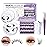 B&Qaugen B&Q Lash Extensions Kit for Beginners 3D Eyelash Extension Kit(3DRRDHKIT-80D-D-0.07-10-18MIX), Black