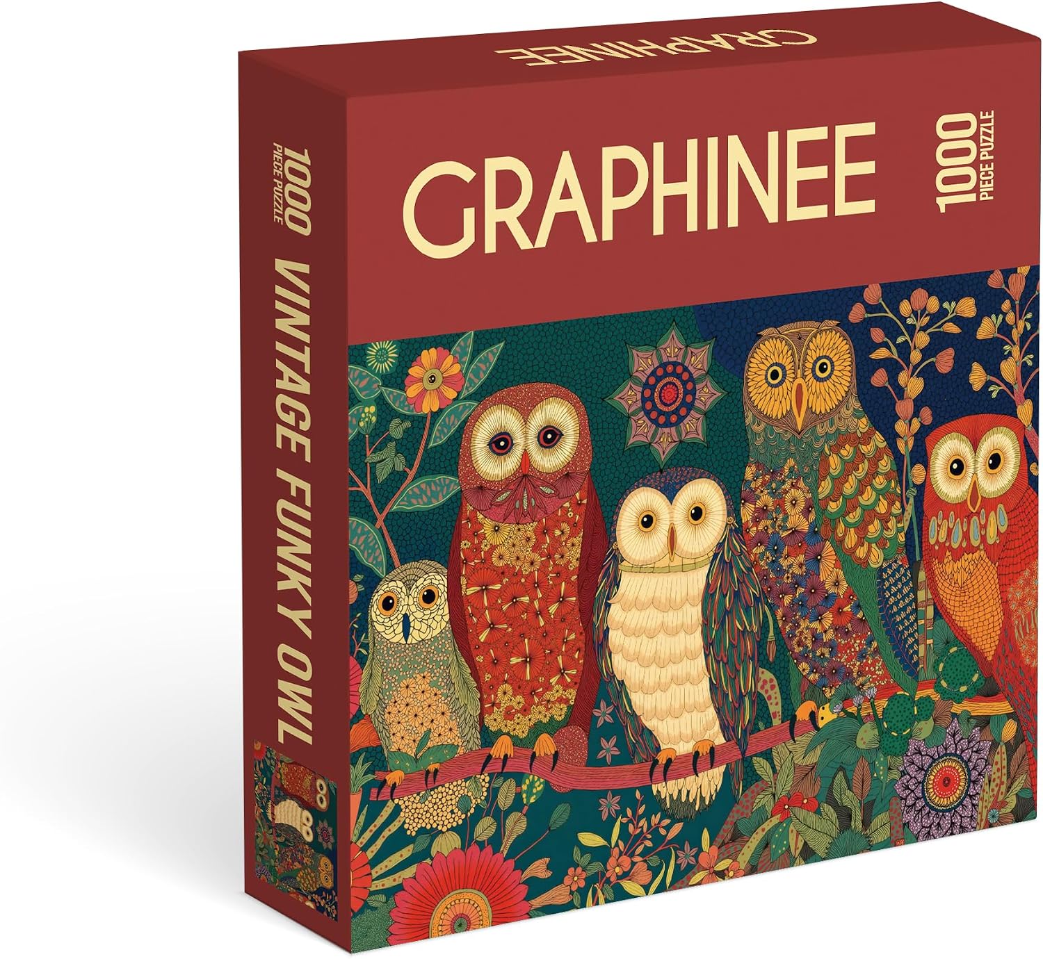 Jigsaw Puzzles for Adults 1000 Pieces, Owl Puzzles, Home Wall Decor for Family Challenging Games