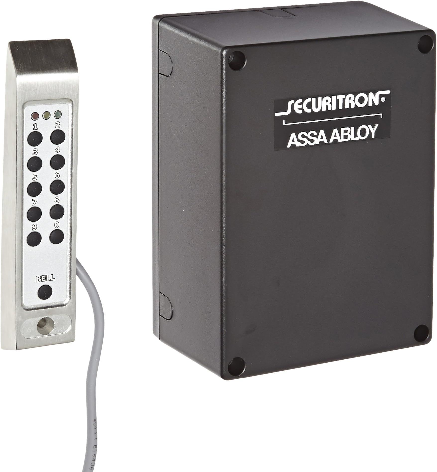 Securitron Stainless Steel Narrow Stile Digital Keypad System, Satin Stainless Finish