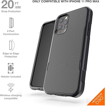 Gear4-Cases-Platoon-Apple-iP11 Pro Max-FG-Black