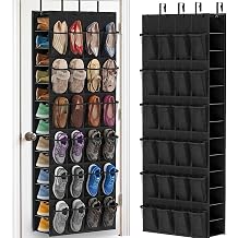40-50 Pairs Over the Door Shoe Organizer, Large Double-Sided Pockets Hanging Shoe Rack, Space-Saving Closet Door Organizer Fits Boots,Sneakers or Larger Shoes,Shoe Storage for Bedroom, Closet,Entryway