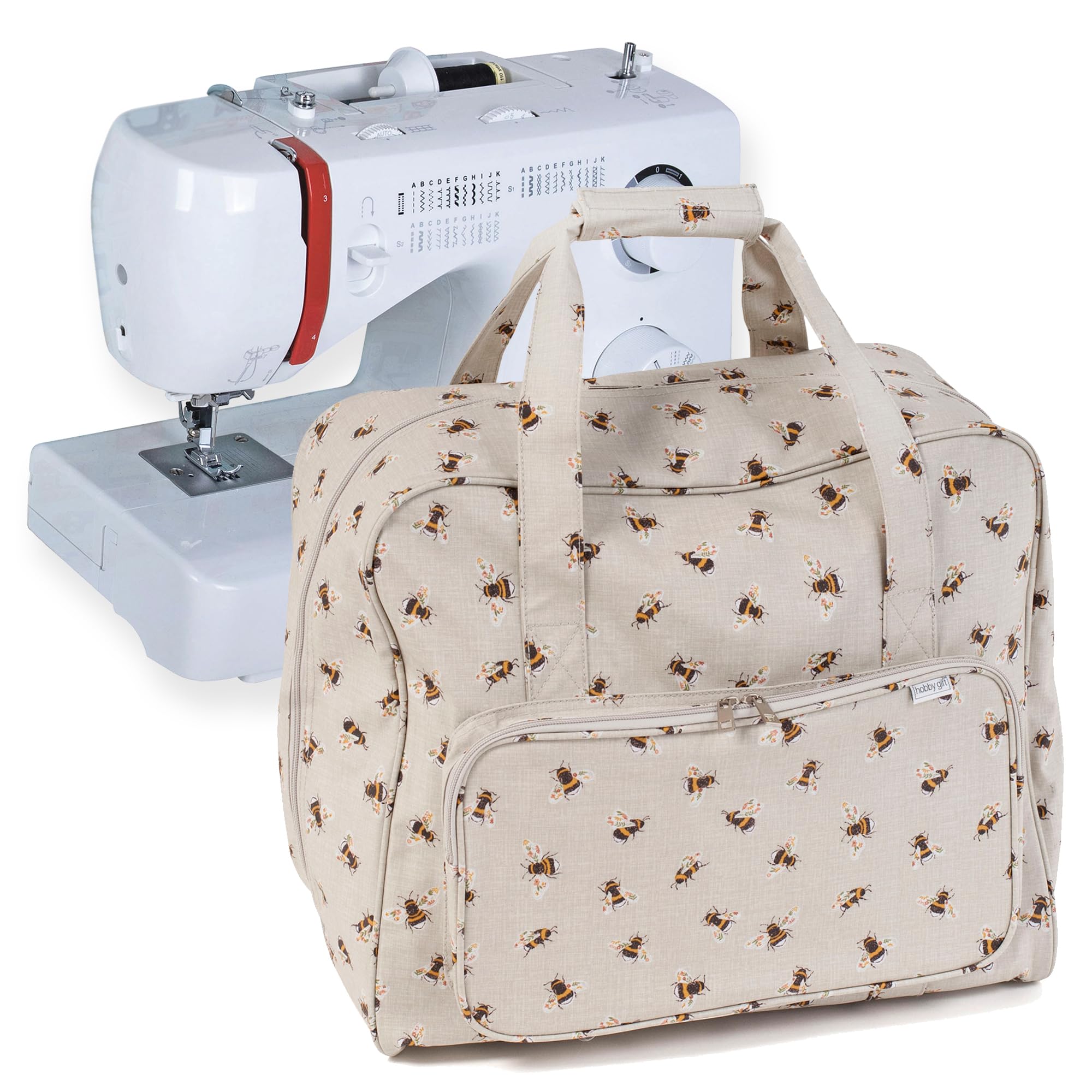 Hobby Gift Sewing Machine BagMatt Pvc Coated Cotton 44 X 38 X 20Cm from B&Q